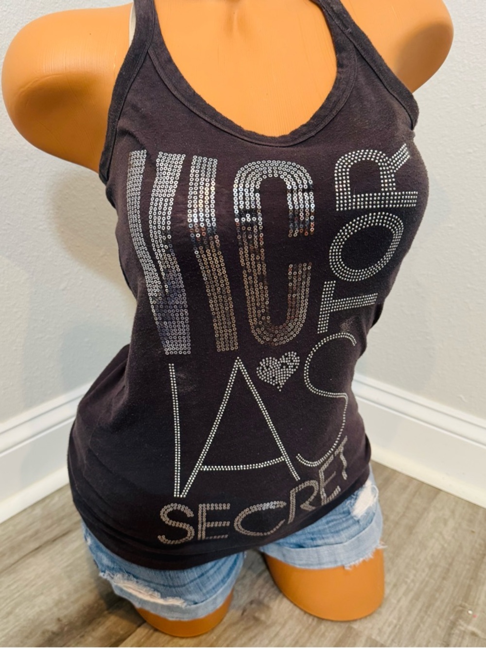 Victorias Secret Supermodel Essentials Racerback Y2K Vintage Tank Top XS